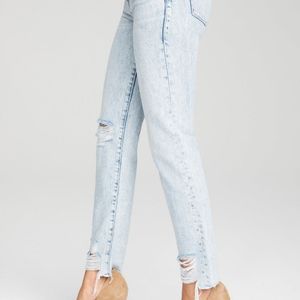 Good American Good Classic Distressed Denim